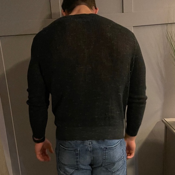 All Saints mesh black sweater size L - Picture 2 of 2